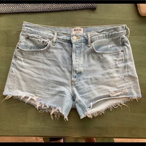 LIGHTWASH AGOLDE SHORTS!